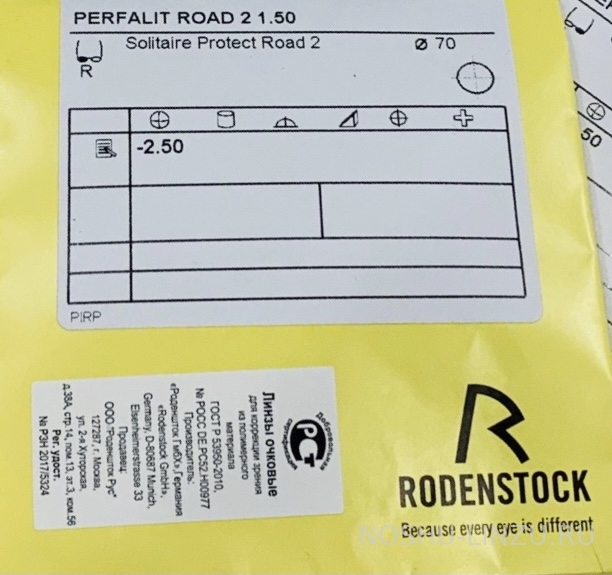    Rodenstock Perfalit Road 2 1.5 Protect Road 2/ Protect Road Sun2