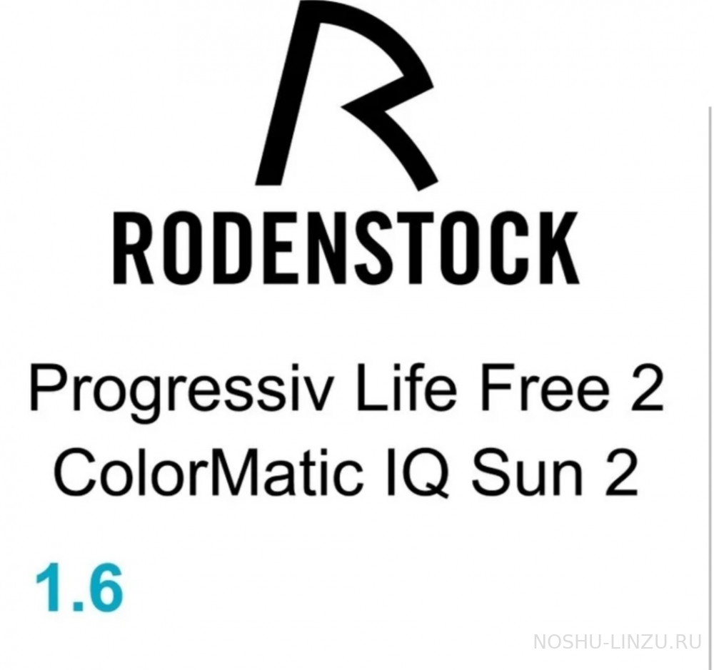    Rodenstock 1.6 Life Free 2 L/M/XS Colormatic IQ2