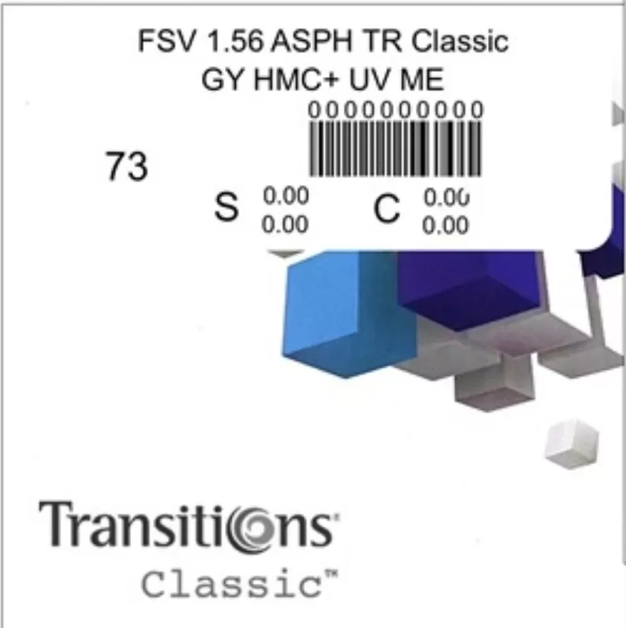    Essilor 1.56 AS FSV Transitions Classic HMC+ UV