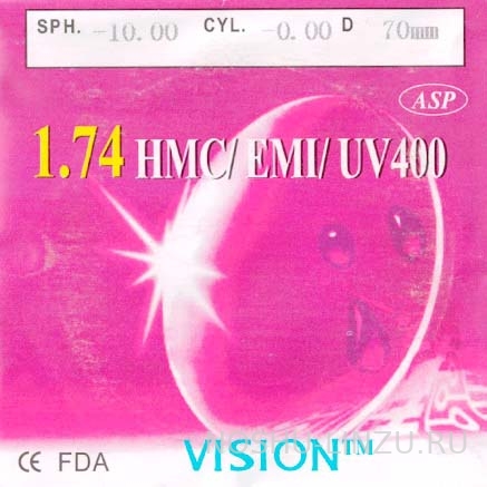    Vision 1.74 ASP HMC/ EMI/ UV400