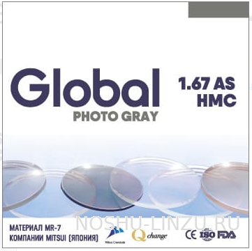    Global 1.67 AS Photo HMC Brown/Gray