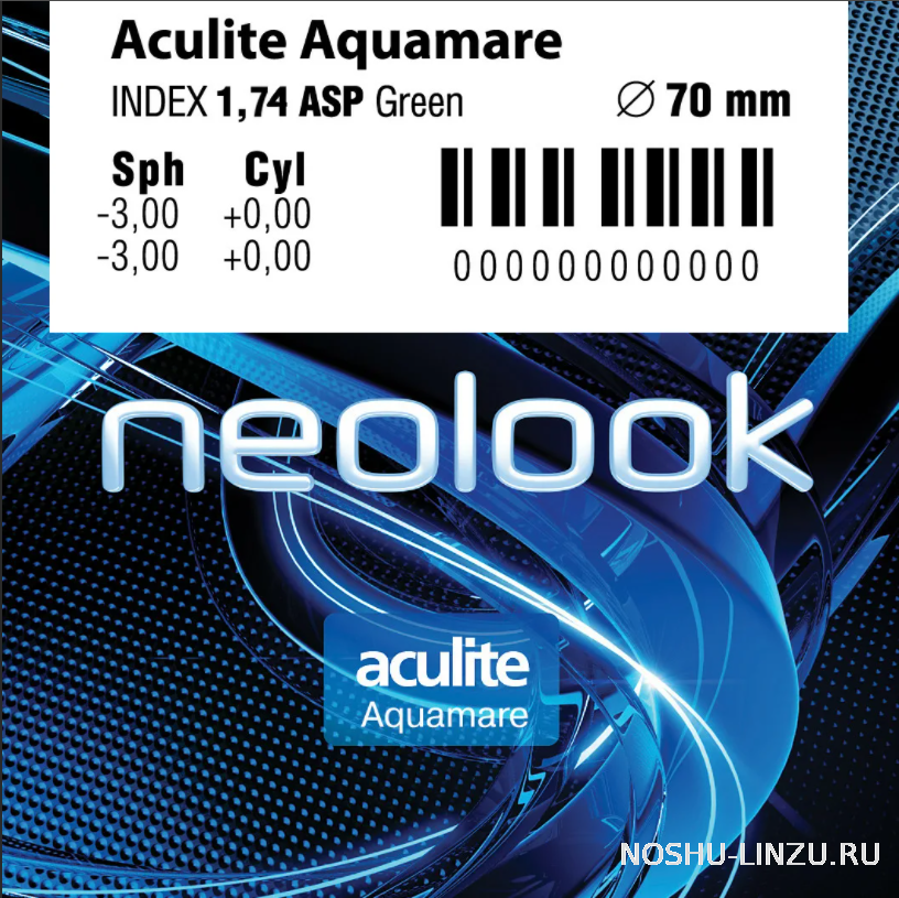    Neolook Lenses Aculite 1.74 AS Aquamare 