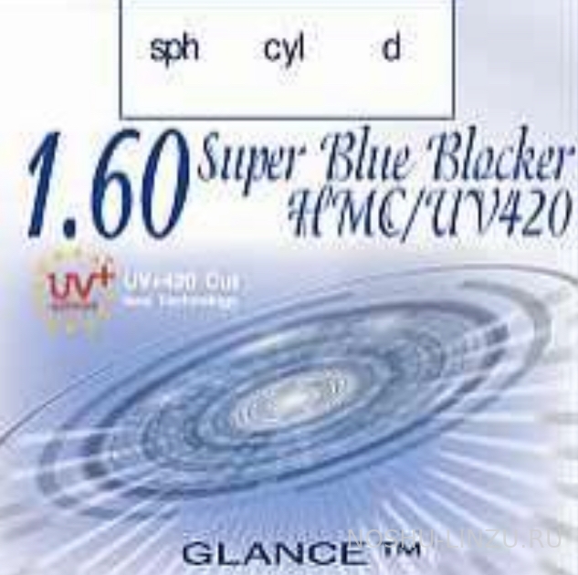    Glance 1.6 Super Blue Blocker HMC/ UV 420