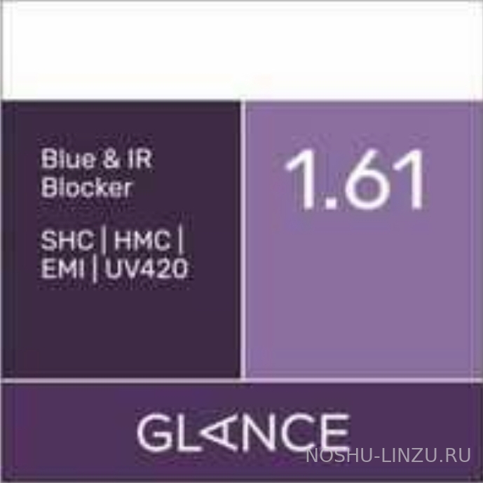    Glance 1.61 Blue and IR Blocker SHC/ HMC/ EMI/ UV420