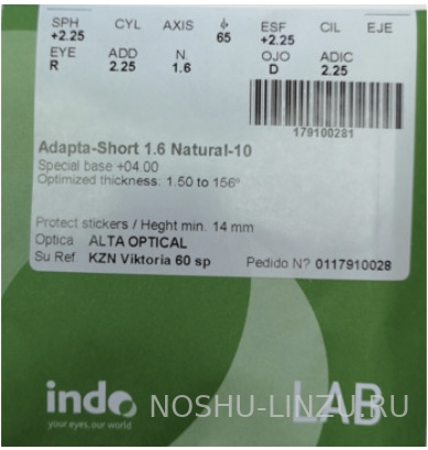    Indo 1.6 ADAPTA FF Natural 10