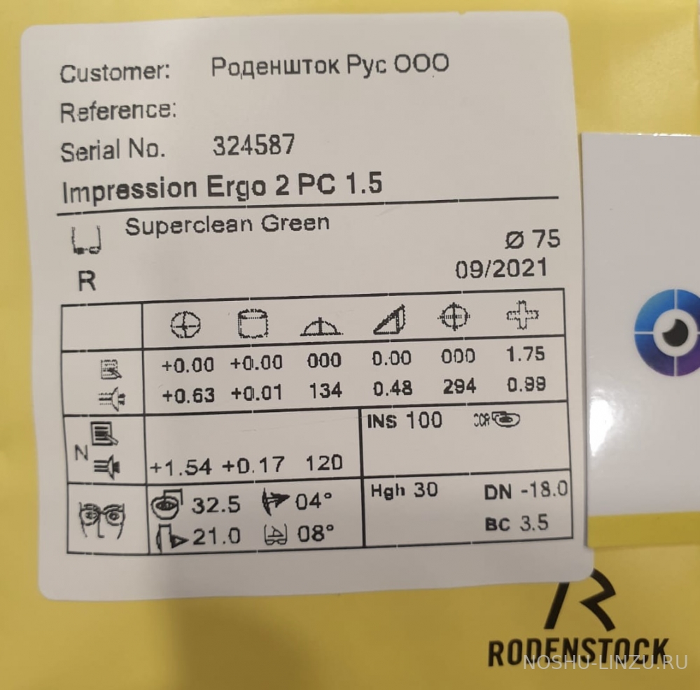   Rodenstock Impression Ergo 2 Room/PC/Book 1.5 STK Ultrasin